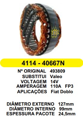 4114 EST. VALEO E127 I99 CORSA/RENAULT FT3 120A 12V