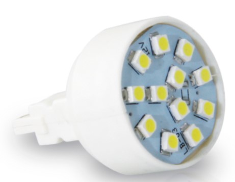 AL620 LED T20 2POLOS 12LEDS 12V BRANCA 