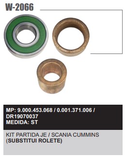 W2066ST -KIT BUCHA PART.BOSCH JE SCANIA CUMMINS 