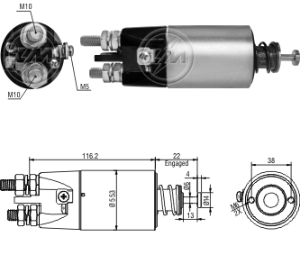 ZM2897 AUTOMATICO PT. MITSUBISHI CAM. VW/VOLVO FH/FM 24V