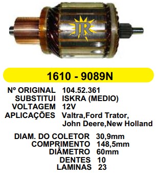 1610 IND. PART. ISKRA VALTRA/J.DEERE 12V C148.5 D60 10D 