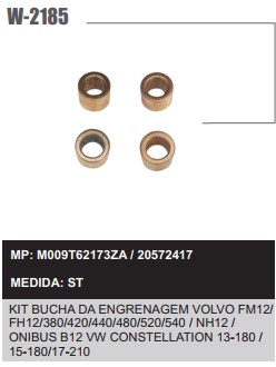 W2185ST -KIT BUCHA ENGREN.PLANET.MITSUBISH VOLVO MOD. 4PÇS