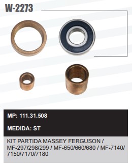 W2273ST -KIT BUCHA PART.ISKRA MF C/REDU