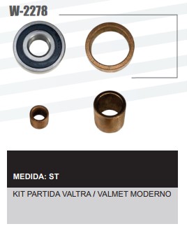 W2278ST -KIT BUCHA PART.ISKRA VALTRA/VALMET MOD C/RED