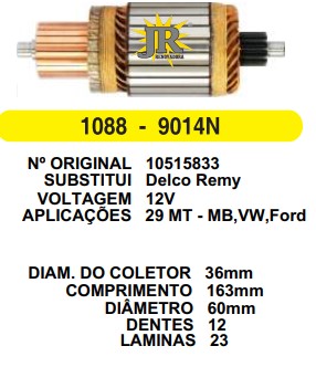 9014 IND. PART. DELCO 29MT 12V C163 D60 D12 JR