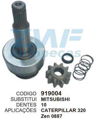 919004 BENDIX PT. MITSUBISHI VW MANN 20D C/PINHÃO (ZEN0887)