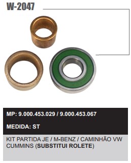 W2047ST -KIT BUCHA PART.BOSCH MB JE CUMMINS 