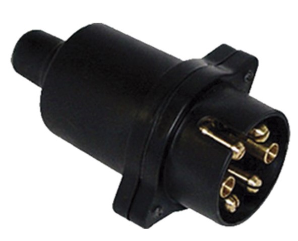 E1800 TOMADA ENG. CARRETA PLAST. MACHO 6P PRETA
