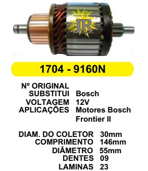 9160 IND. BOSCH FRONTIER C146 12V C146 D55 9D JR