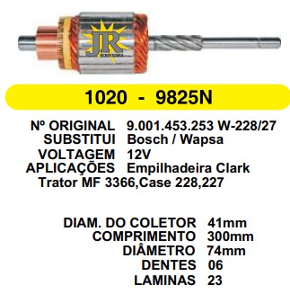 1020 IND. PART. WAPSA EMPILH. 3366 12V C300 D74 6D