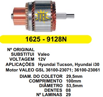 9128 IND. PART. VALEO TUCSON/ELANTRA/SANTA FE 12V C100 D53.5 8D