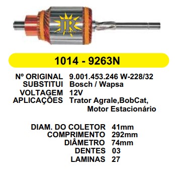 1014 IND. PART. WAPSA AGRALE 12V C292 D74 3D