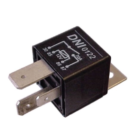 DNI0122 RELE AUXILIAR 12V 4T 70A C/SUP.