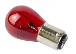 LAMPADA 1034 12V 21/5W (VERMELHA) TESLLA T1034VM