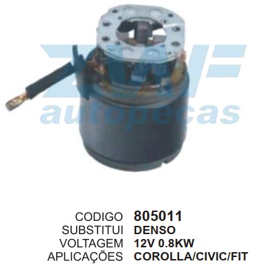 805011 BOBINA NA CARCACA DENSO HONDA CIVIC A FIO C/PE ZWF