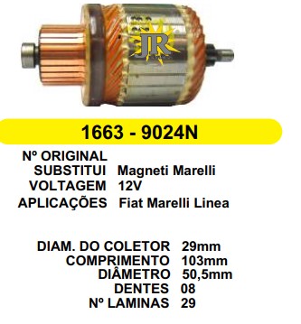 9024 IND. PART. MARELLI LIVINA 12V C103 D50.5 8D