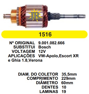 1516 IND. PART. BOSCH VERONA 12V C229 D60 10D