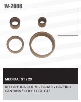 W2006ST -KIT BUCHA PART.BOSCH LOGUS/GOL MI/ESC/GOLF/PALIO DW 4PÇS