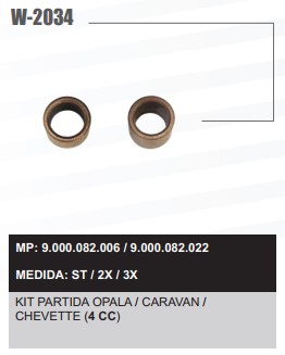 W2034ST -KIT BUCHA PART.BOSCH OPALA/CARAVAN 
