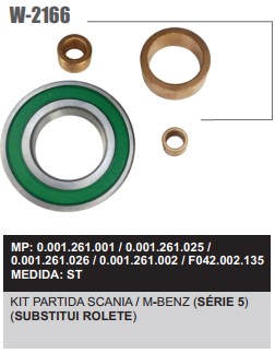 W2166ST -KIT BUCHA PART.BOSCH SCANIA S5/MB C/REDUCAO