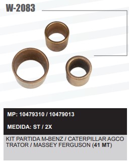 W2083ST -KIT BUCHA PART.DELCO REMY 41MT