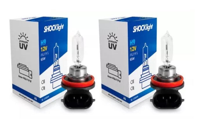 LAMPADA H9 12V 65W SHOCKLIGHT SL120009 COMUM 