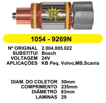 1054 IND. PART. BOSCH KB PEQ. 24V C235 D83 