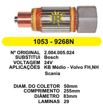 1053 IND. PART. BOSCH KB MEDIO 24V C255 D83 