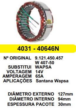 4031 EST. WAPSA E127 I94 SANTANA 65A 12V