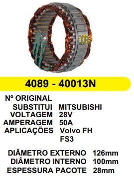 40013/4089 EST. MITSUBISHI E126 I100 50A 24V MANDO