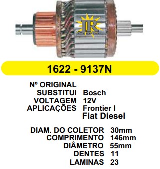 9137 IND. PART. PART. BOSCH FRONTIER 12V C146 D55 11D JR