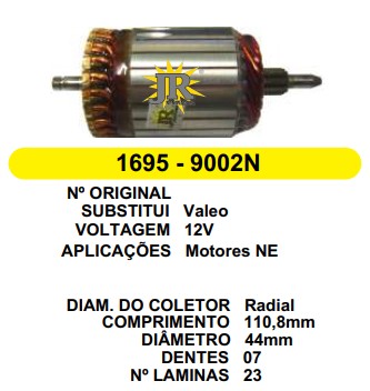 9002 IND. PART. VALEO C/R 12V C110.8 D44 7D JR