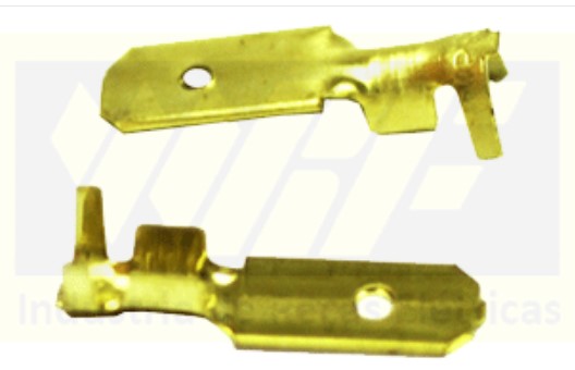 W20 TERMINAL MACHO ESPADA CURTO S/TRAVA 6,3MM CHAPA 0,40MM