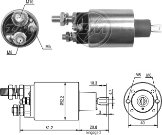 SDL3485 AUTOMATICO PT. PRESTOLITE CAM.VW CUMMINS/MBB/TITAN 24V 