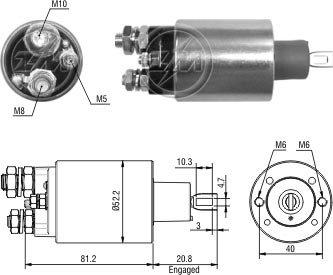 SDL1485 AUTOMATICO PT. LUCAS PRESTOLITE CAM.VW M100R 12V ZM5485