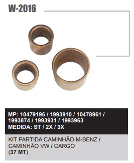 W20162X -KIT BUCHA PART.DELCO REMY 37MT