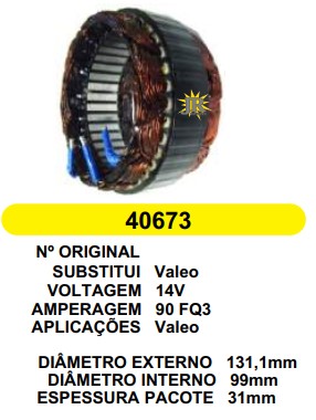 40673 EST. VALEO E131.1 I99 FSS3 90A 12V