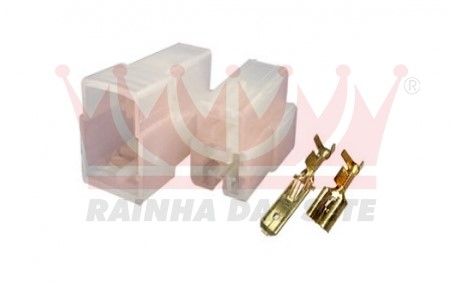 ETE7503 KIT TOMADA 3VIAS MACHO/FEMEA C/TERM.