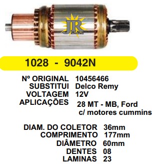 9042/800466 IND. PART. DELCO 28MT 12V C177 D60 8D HS