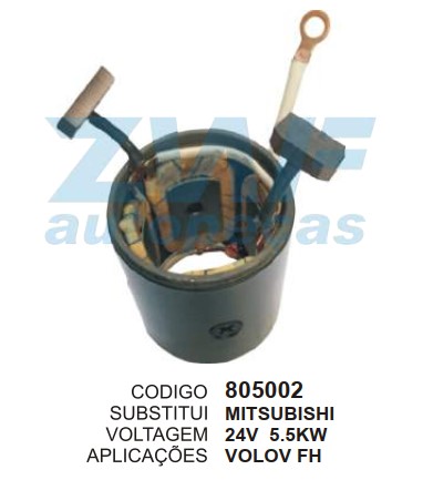 805002 BOBINA NA CARCACA MITSUBISHI VOLVO FH 24V ZWF