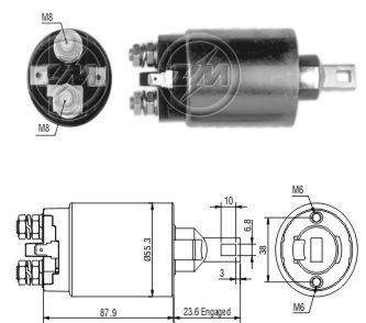 SDL891 AUTOMATICO PT. MANDO MITSUBISHI RANGER/EMPILHADEIRA/L200 12V ZM891