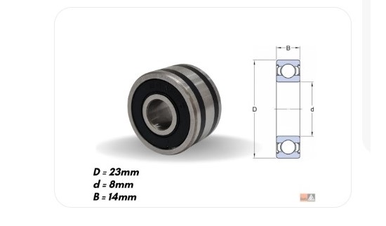 VTRB823D ROLAMENTO EMP HYSTER MITSUB 23X14X8