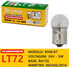 LAMP29 LAMPADA 67 24V 5W COMUM ((SOLTA))