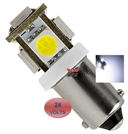 TP26 LED 69 5 LED 24V BA9S BRANCA T4W 