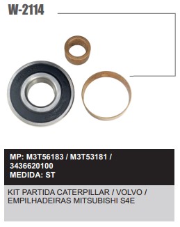 W2114ST -KIT BUCHA PART.MITSUBISHI VOLVO/CATERPILAR/ MANN
