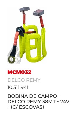 MCM032ERM BOBINA DELCO 38MT 24V REMAN