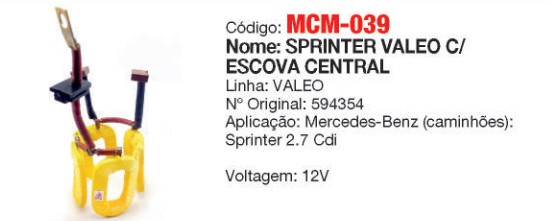 MCM039 RM BOBINA SPRINTER S10 HR RENAUT MASTER VALEO REMAN