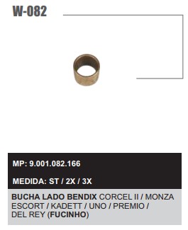 W0822X BUCHA LB.(W1269)CORCEL II/MZA/FIAT (FUCINHO)(C/10)