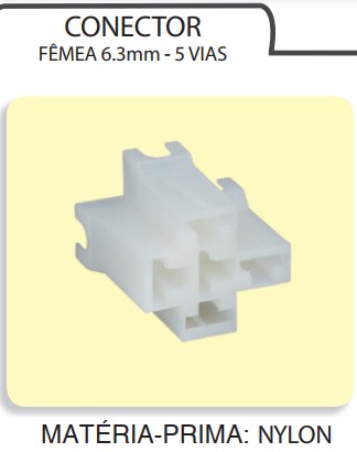 KCW00831 TOMADA RELE 5 SAIDAS S/FIO S/TERM.