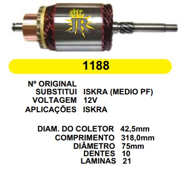 1188 IND. PART. ISKRA MEDIO PF 12V C318 D75 10D 